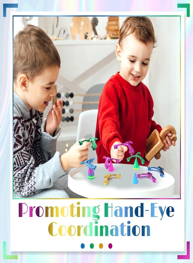 Civaner 24 Pcs Balance Bird Gravity Bird with Pyramid Combination Set Nostalgic Eagle Science Physics Toys for Kids Children Teacher Fine Motor Training Desk Toys Back to School Classroom Prizes Gift - Image 5